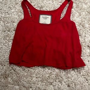 abercrombie and fitch red tank